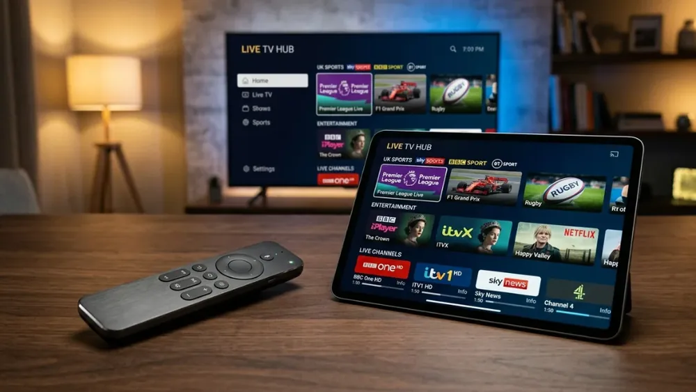 Best IPTV UK multi-device setup with Firestick and tablet